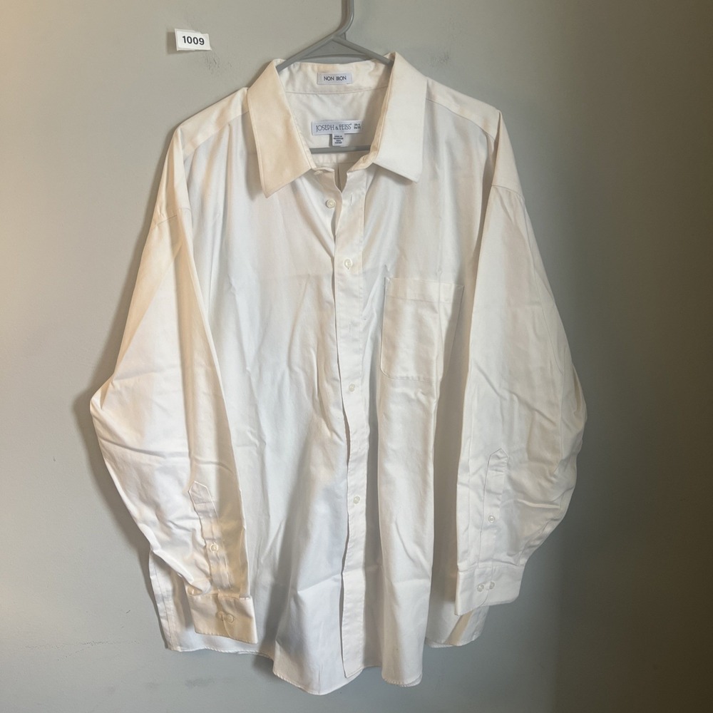 Joseph & Feiss Shirt Long Sleeve White 18/ 1/2 34/35